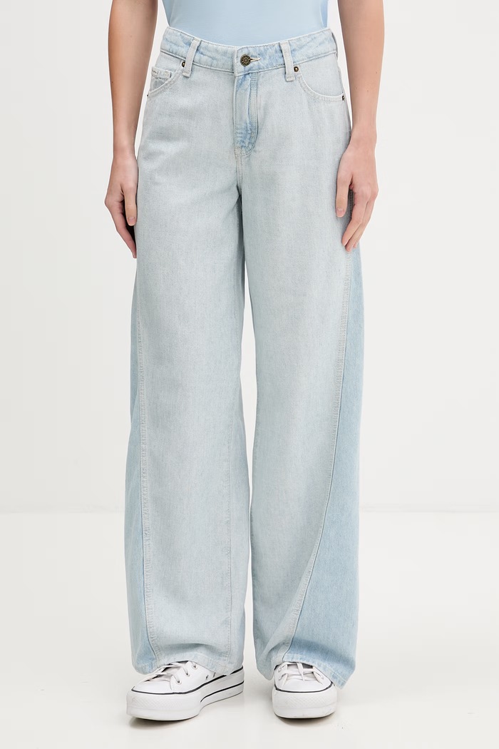 Guess Jeans Τζιν φαρδιάς γραμμής Γυναικεία μπλε W6GA2T.D6534