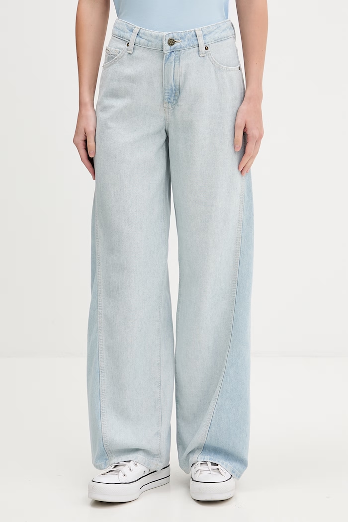 Guess Jeans Τζιν φαρδιάς γραμμής Γυναικεία μπλε W6GA2T.D6534
