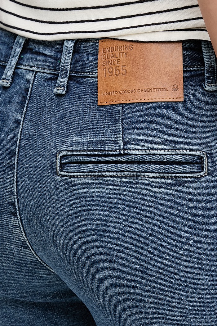 United Colors of Benetton blugi chinos albastru 4LCBDF0B8