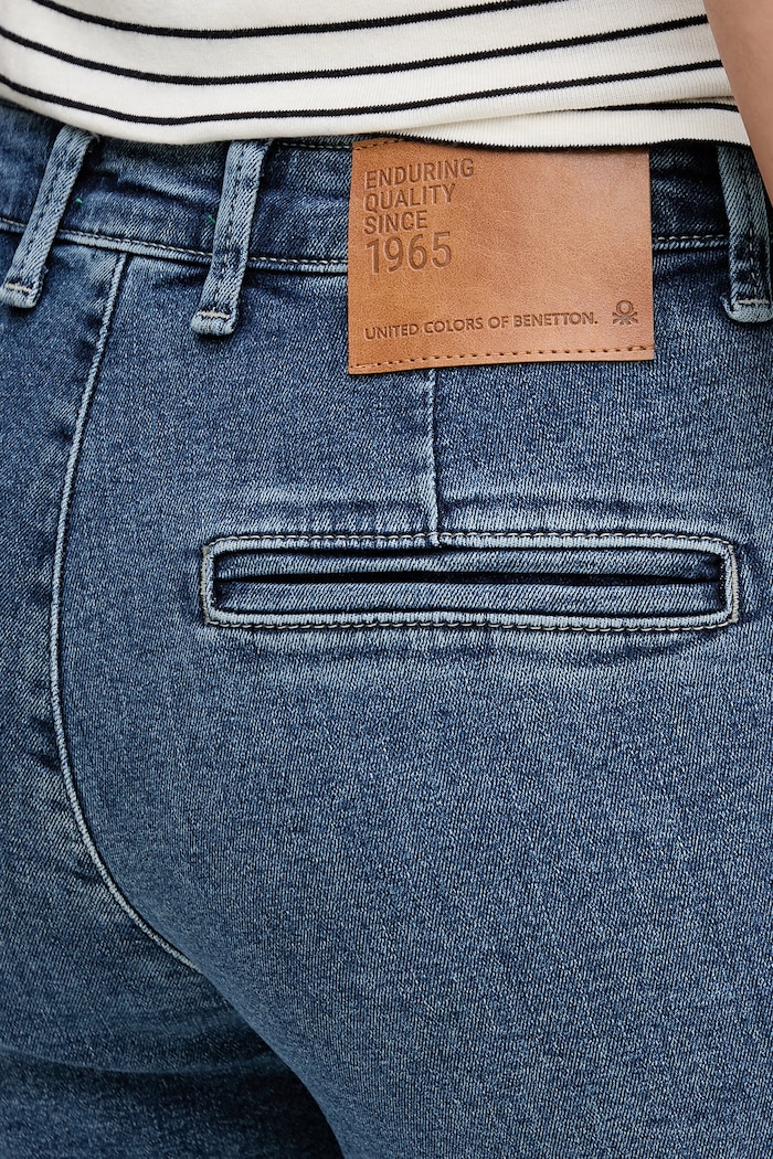 United Colors of Benetton blugi chinos albastru 4LCBDF0B8