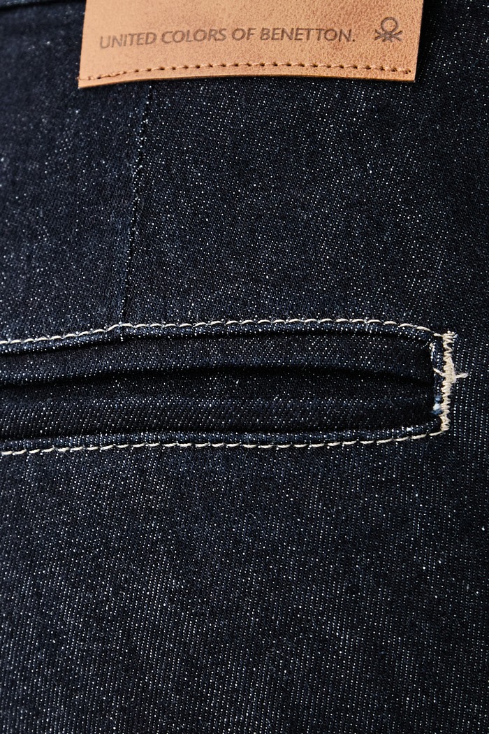 Odzież United Colors of Benetton Jeansy chino damskie 4LCBDF0B8 granatowy