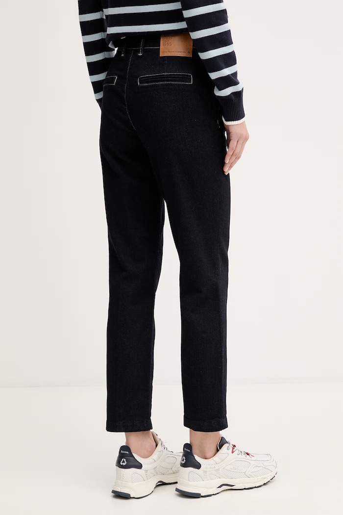 Îmbrăcăminte United Colors of Benetton blugi chinos pentru femei 4LCBDF0B8 bleumarin