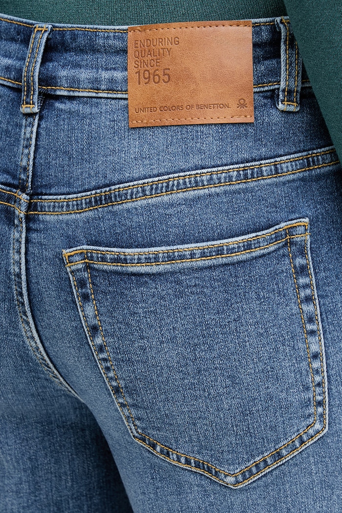 United Colors of Benetton дънки wide leg дамски син 4SRNDE02O