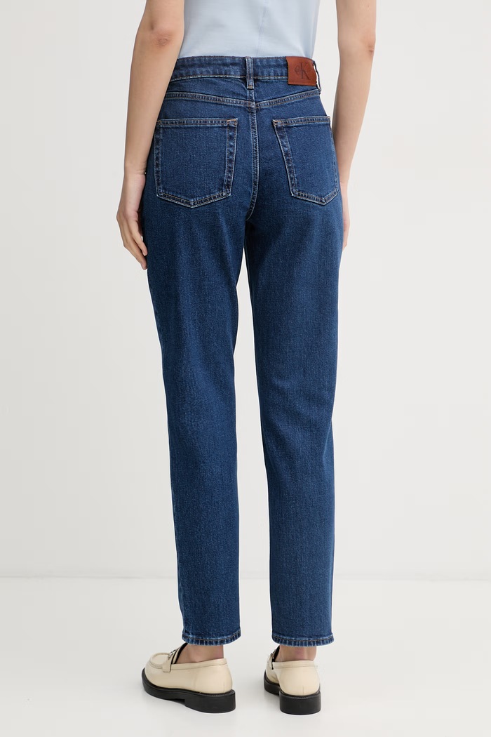 Oblečenie Calvin Klein Jeans rifle relaxed fit dámske LV047F492G modrá