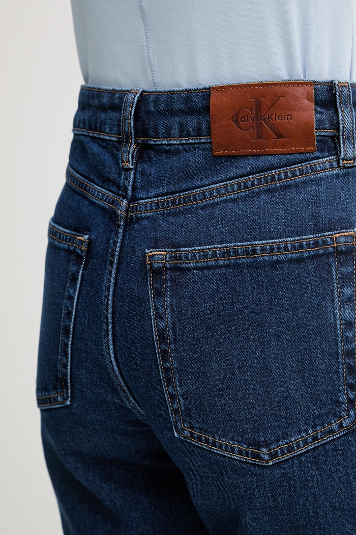Calvin Klein Jeans rifle relaxed fit dámske modrá LV047F492G