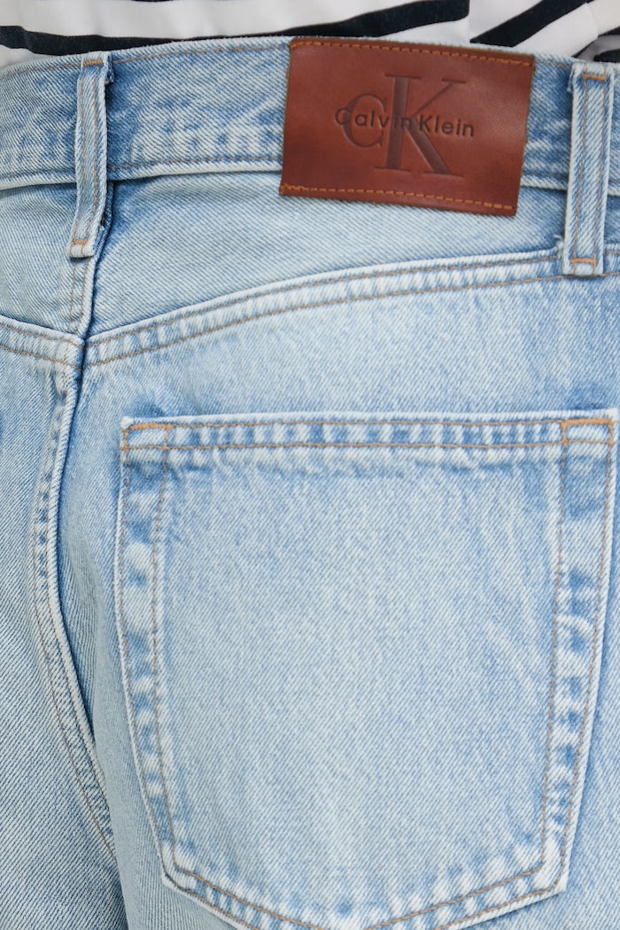 Calvin Klein Jeans Rifle wide leg dámske modrá LV047F662G