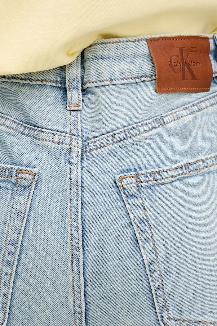 Calvin Klein Jeans rifle mom fit dámske modrá LV047F670G