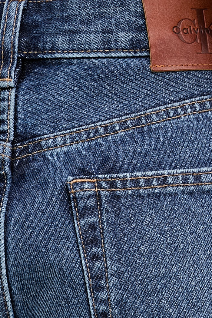 Calvin Klein Jeans rifle straight dámske modrá LV047F682G