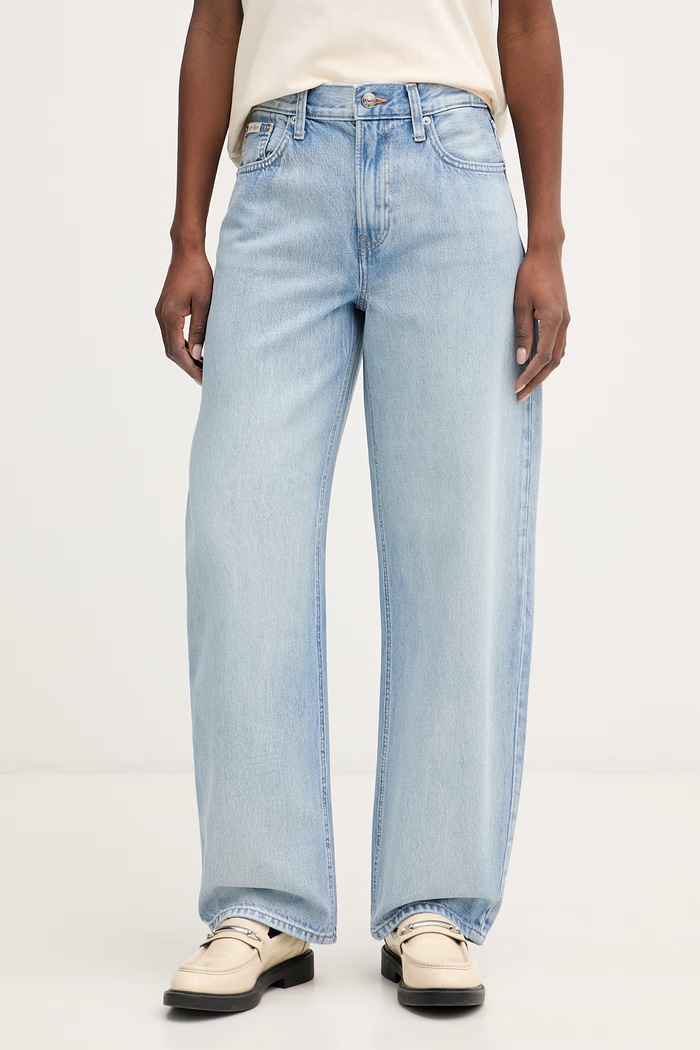 Calvin Klein Jeans női barrel farmer kék LV047F684G