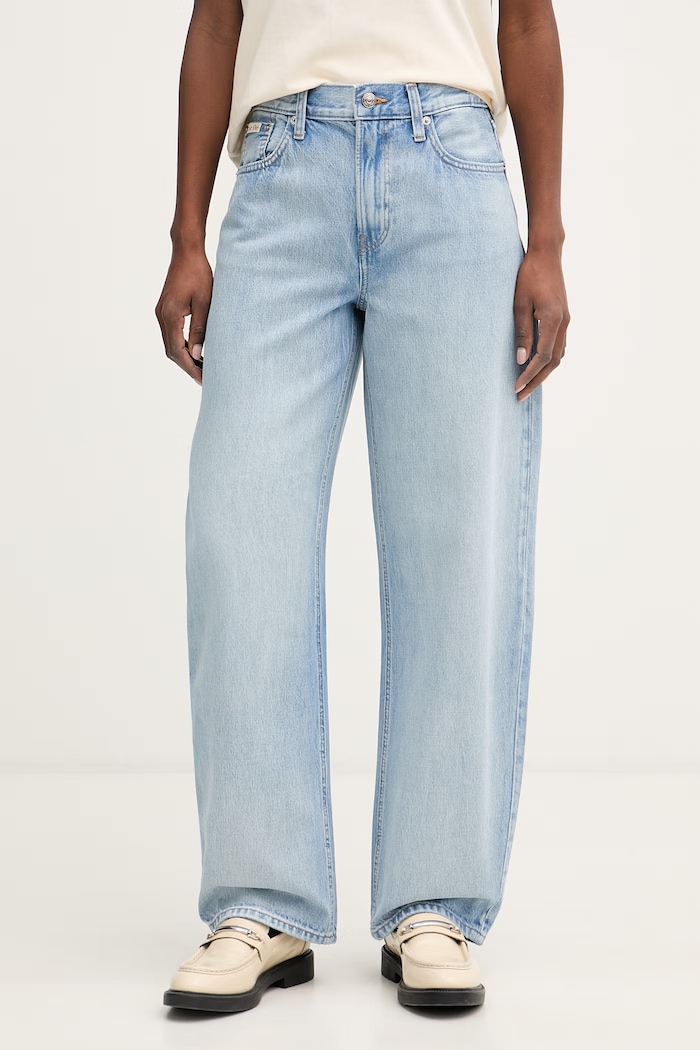 Calvin Klein Jeans női barrel farmer kék LV047F684G