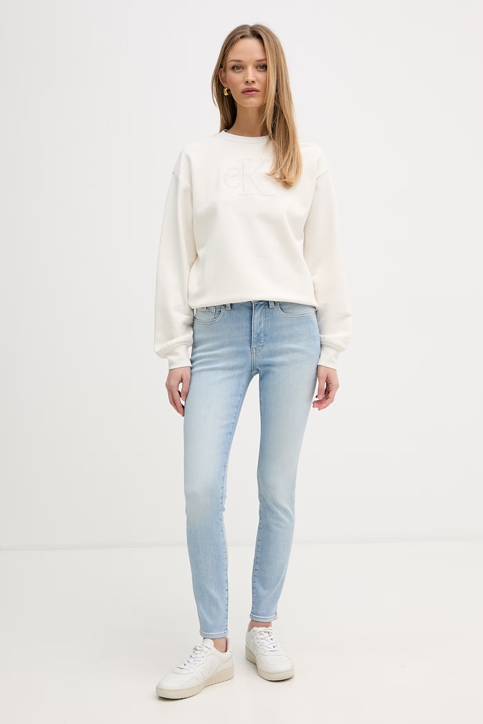 Calvin Klein Jeans rifle skinny dámske LV047F705G modrá SS26