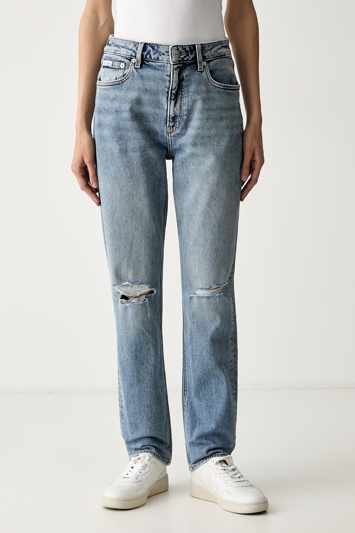 Calvin Klein Jeans mom fit traperice za žene plava LV047F707G