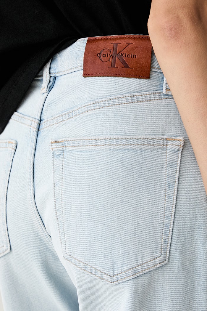 Calvin Klein Jeans straight traperice za žene plava LV047F710G