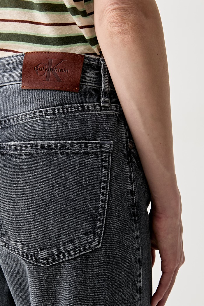 Calvin Klein Jeans jeansy straight damskie szary LV047F723G