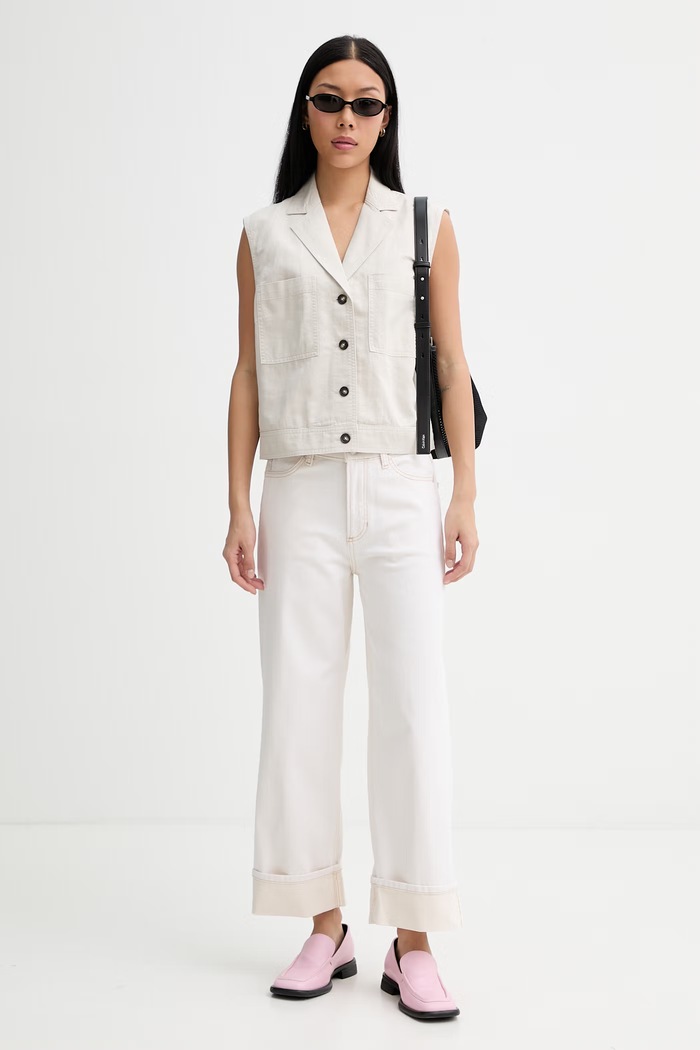 Marc O'Polo rifle široké dámske 5000009563 béžová SS26