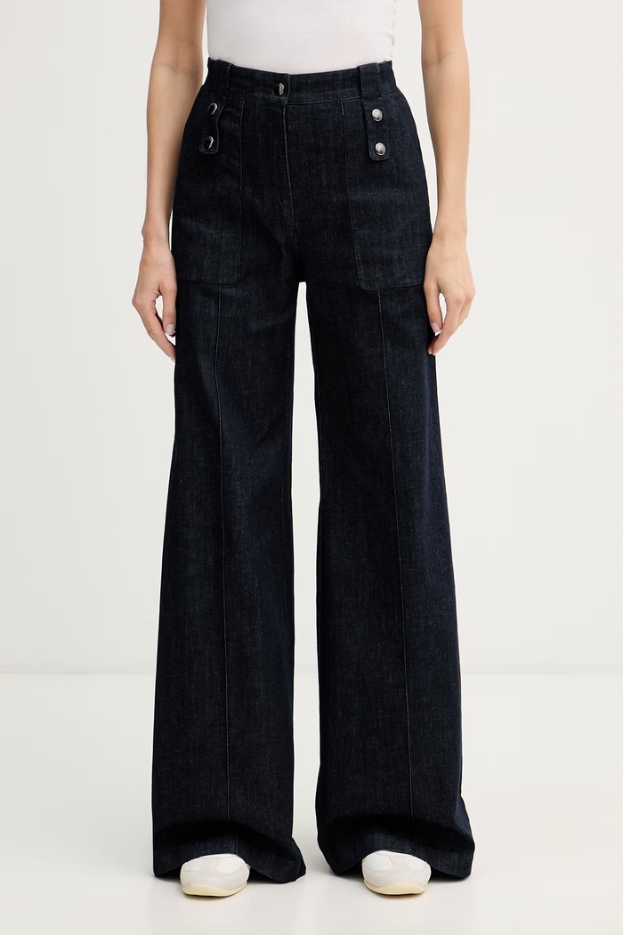 Fusalp blugi wide leg pentru femei NOELA DENIM bleumarin G1516