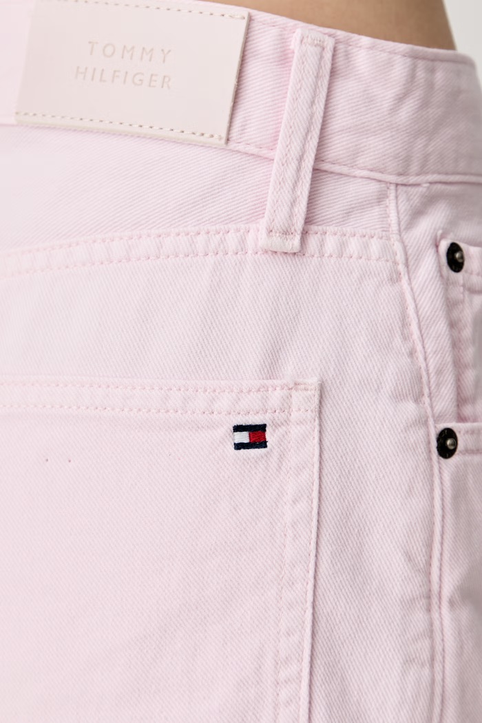 Tommy Hilfiger дънки barrel дамски розов WW0WW48546