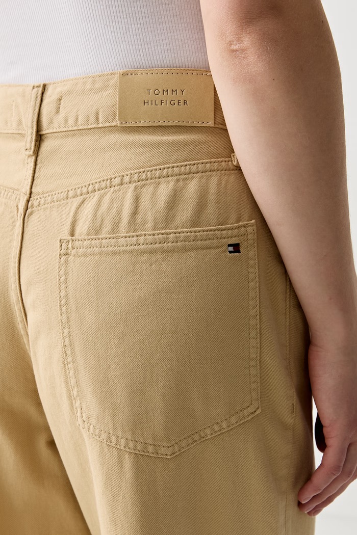 Tommy Hilfiger дънки barrel дамски бежов WW0WW48546