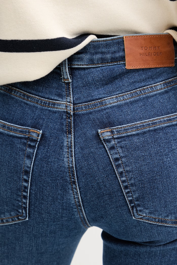 Tommy Hilfiger rifle flare dámske tmavomodrá WW0WW48565