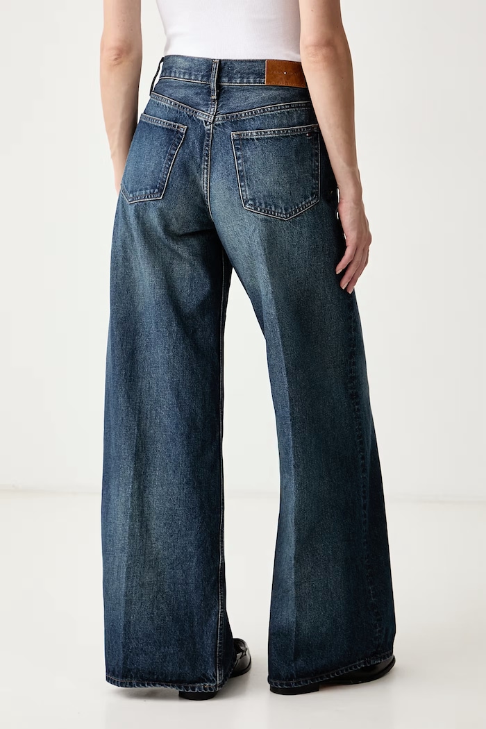 Îmbrăcăminte Tommy Hilfiger Blugi wide leg pentru femei WW0WW48567 albastru