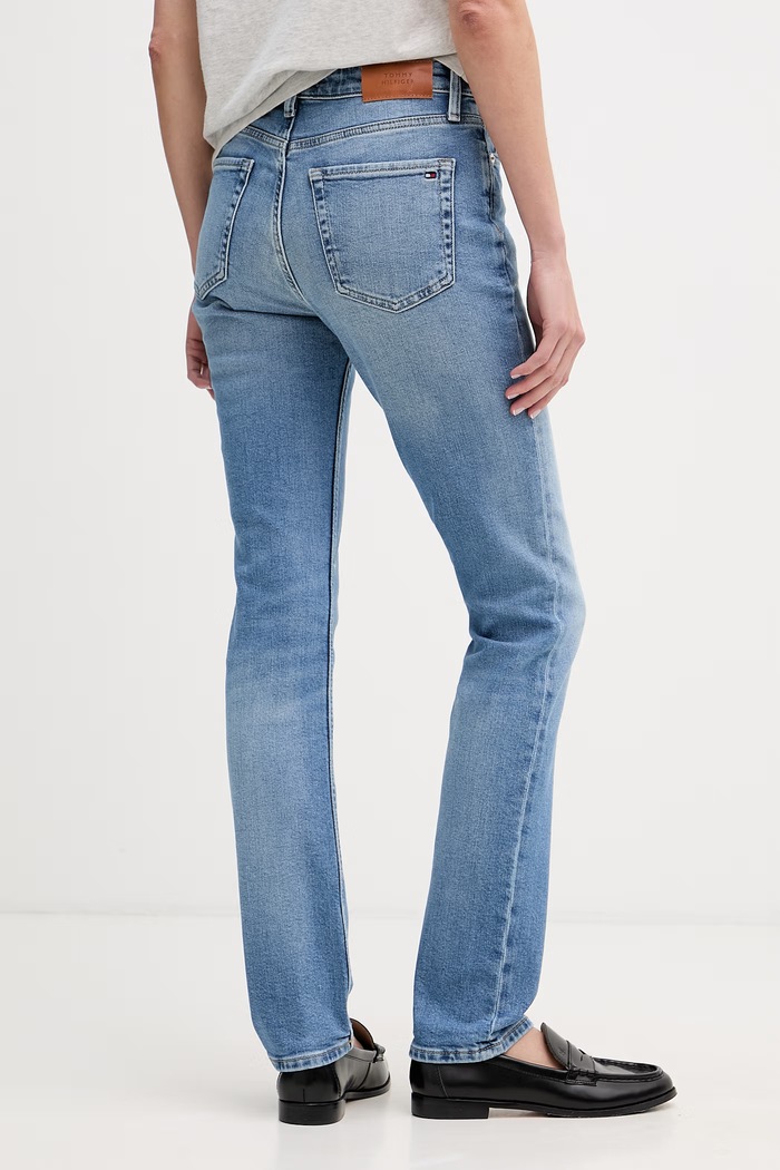 Oblečenie Tommy Hilfiger rifle slim fit dámske WW0WW48568 modrá