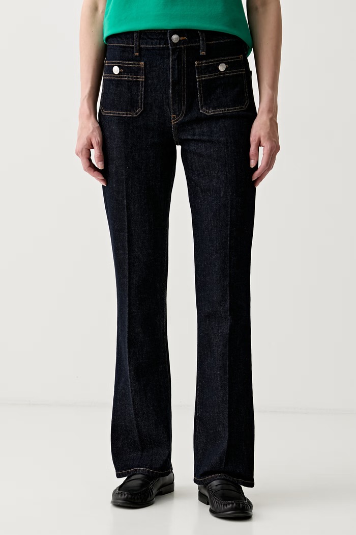 Tommy Hilfiger bootcut džíny dámské námořnická modř WW0WW50778