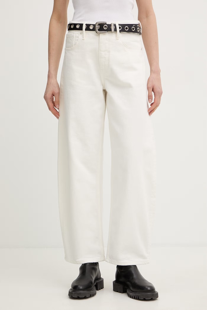 Džíny AllSaints SADIE béžová W016EE
