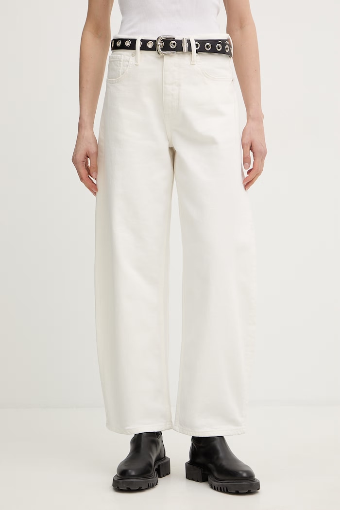 Džíny AllSaints SADIE béžová W016EE