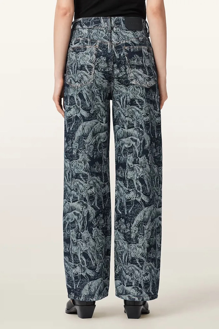 AllSaints rifle boyfriend dámske BLAKE W024EE tmavomodrá SS26