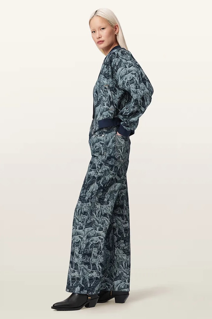 AllSaints rifle boyfriend dámske BLAKE W024EE tmavomodrá