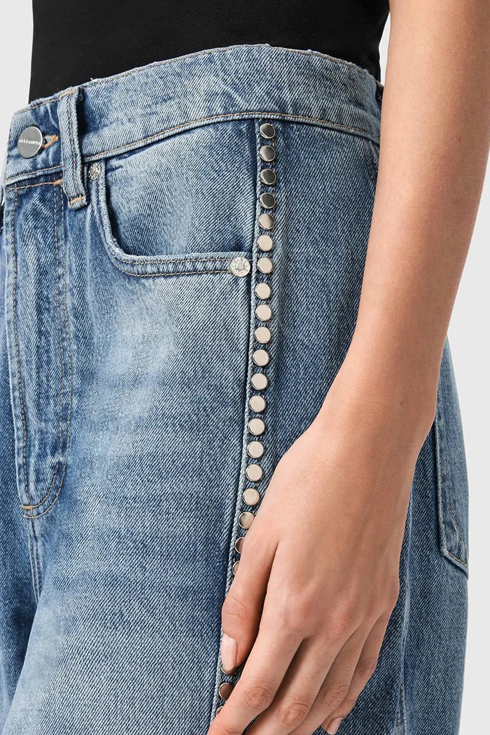 AllSaints rifle barrel dámske FRANKIE modrá W055EE
