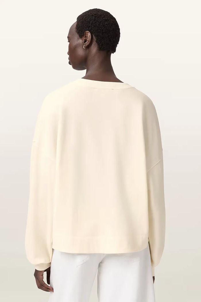 Bavlněná mikina AllSaints LILA W066JE béžová SS26