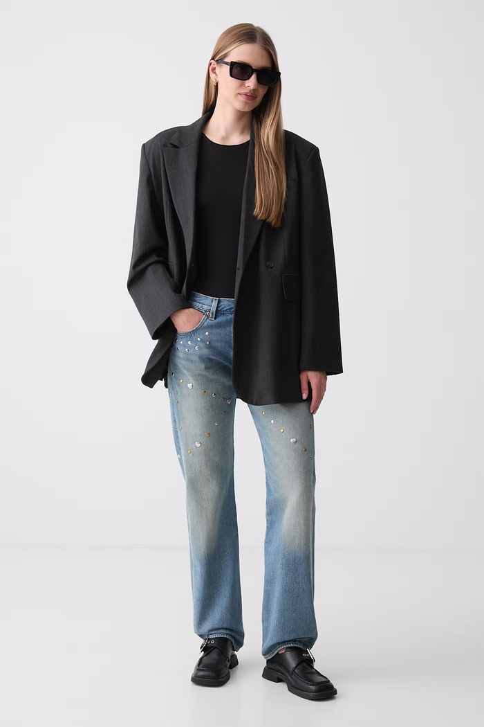 Levi's ravne traperice za žene ROAD WORN 501 x PRIDE 0065U plava SS26