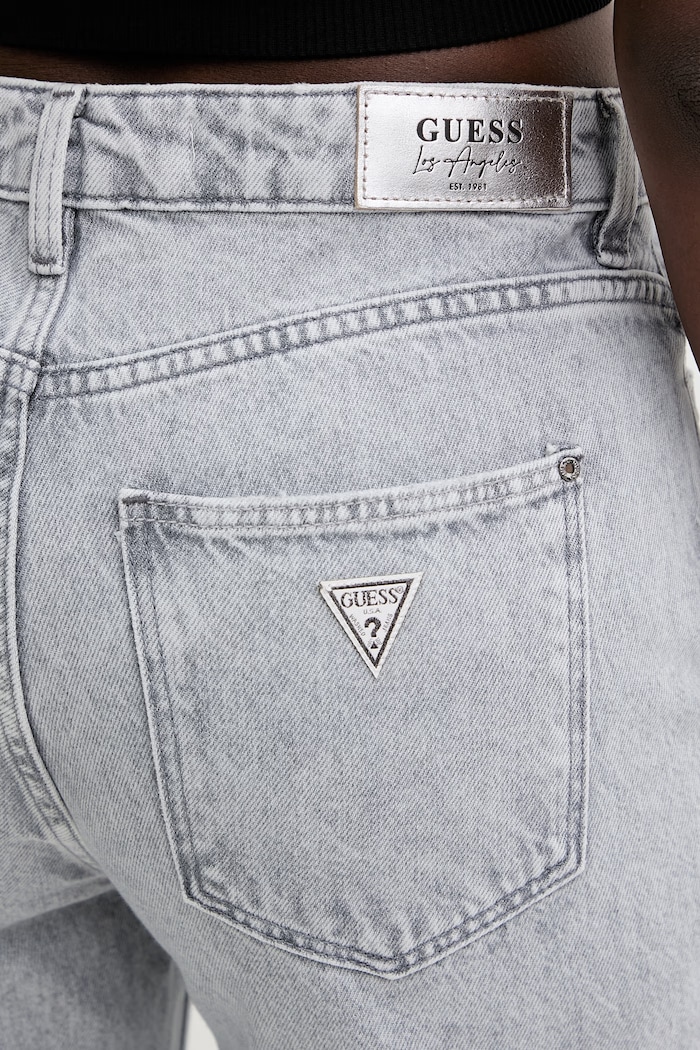 Guess blugi wide leg pentru femei gri W6GA1A.D0711
