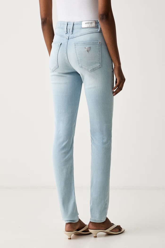Oblačila Guess skinny kavbojke ženske W6GA46.D0688 modra