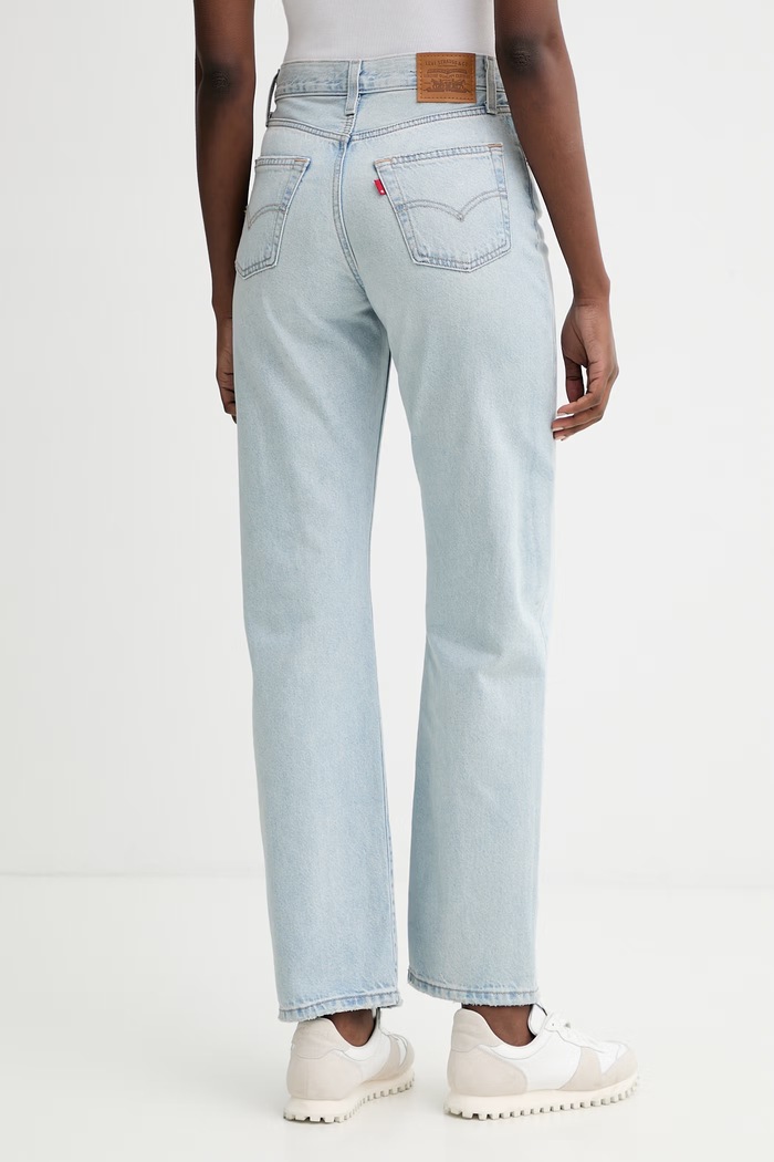 Oblečenie Levi's rifle relaxed fit dámske EASY DAD 005DC modrá