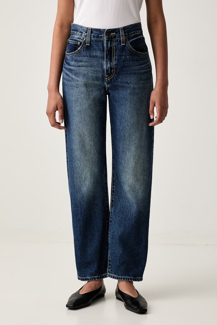Levi's jeansy relaxed fit damskie EASY DAD niebieski 005DC