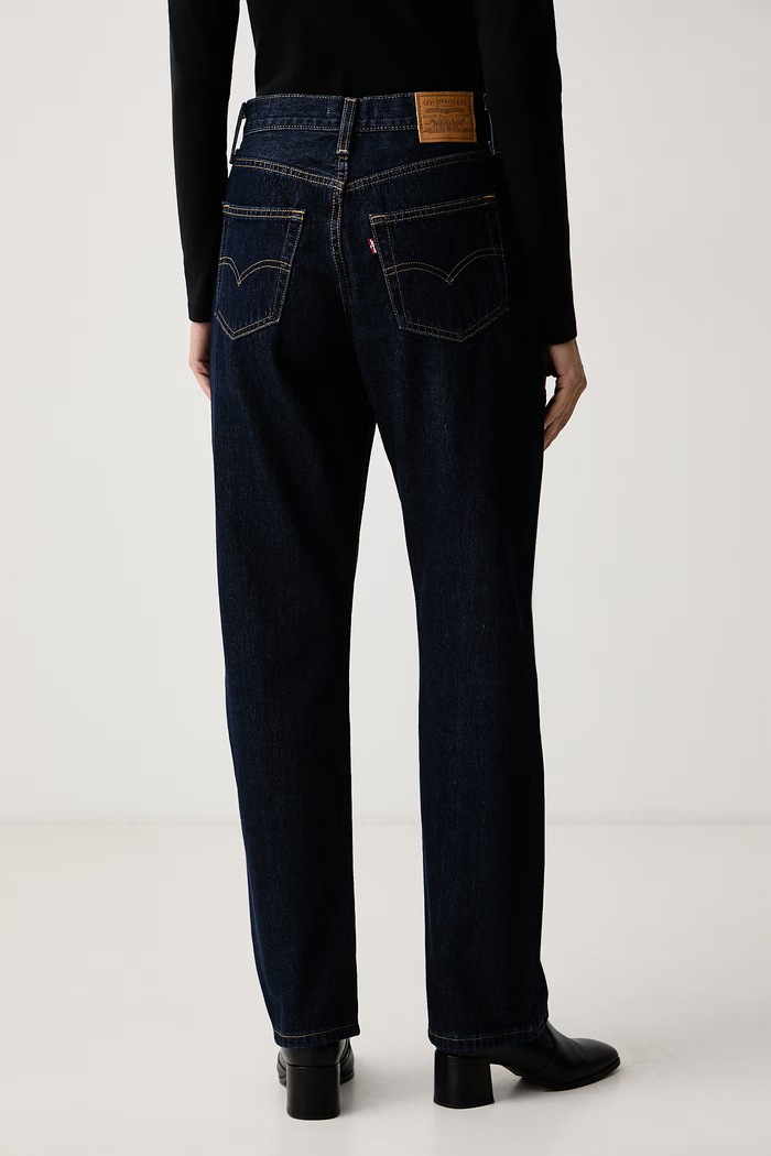 Odzież Levi's Jeansy relaxed fit damskie EASY DAD 005DC granatowy