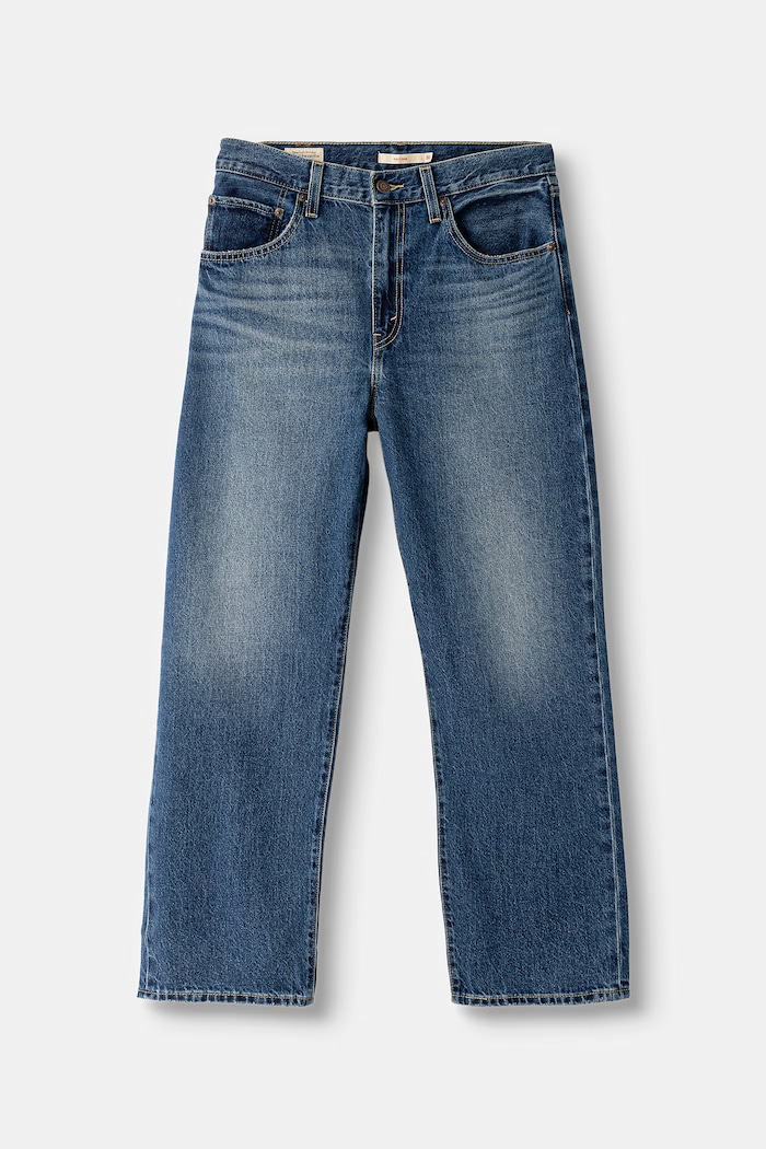 Levi's jeansy relaxed fit damskie EASY DAD granatowy 005DC