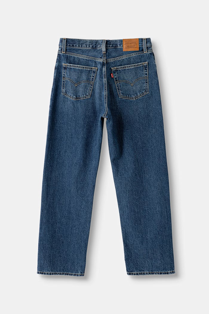 Levi's jeansy relaxed fit damskie EASY DAD 005DC granatowy SS26