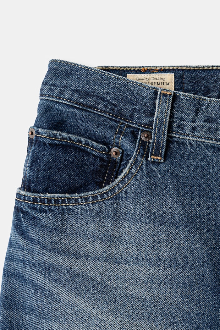 Odzież Levi's jeansy relaxed fit damskie EASY DAD 005DC granatowy