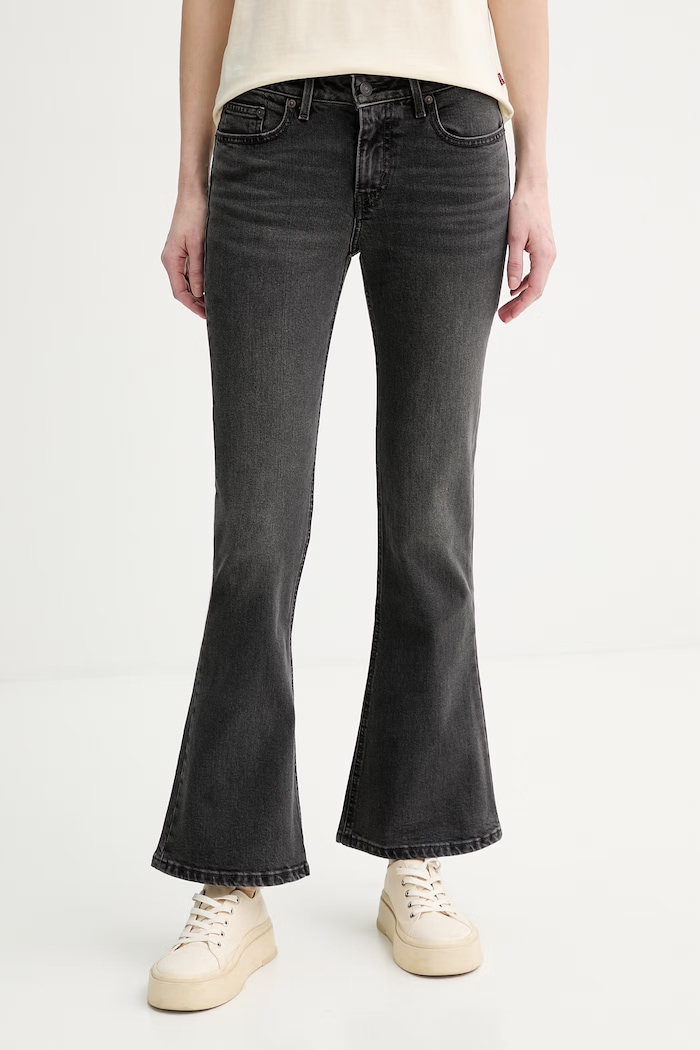 Rifle Levi's LOW SLIM BOOT čierna 006KC