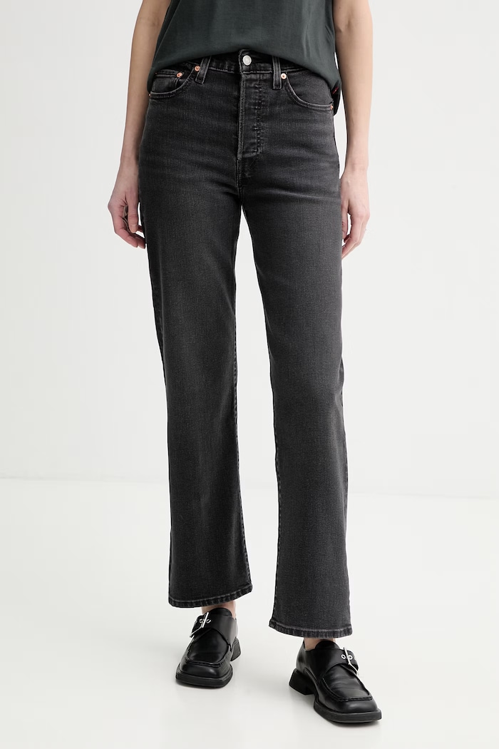 Levi's farmer RIBCAGE FULL LENGTH fekete 79078.0015