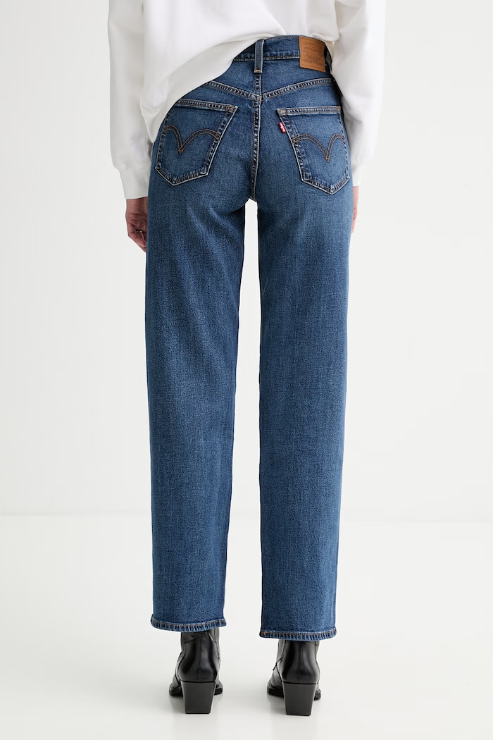 Îmbrăcăminte Levi's jeans RIBCAGE FULL LENGTH 79078.0061 albastru
