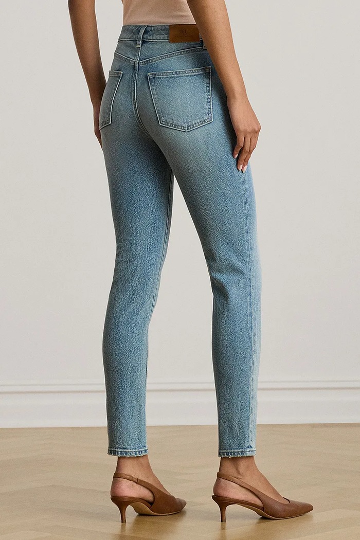 Kavbojke Lauren Ralph Lauren 200P03645 modra SS26