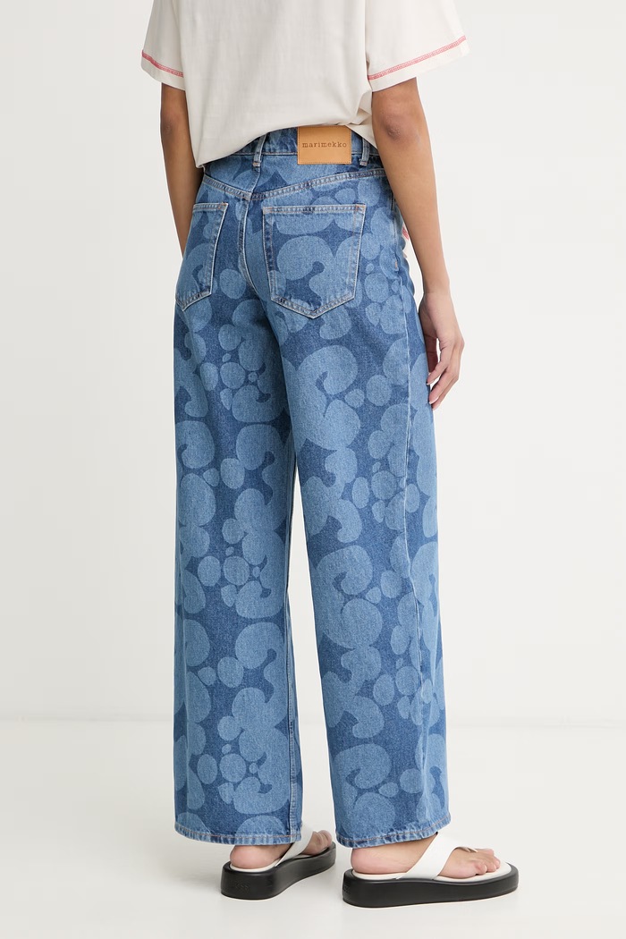Ruházat Marimekko farmer relaxed fit női 095180 kék