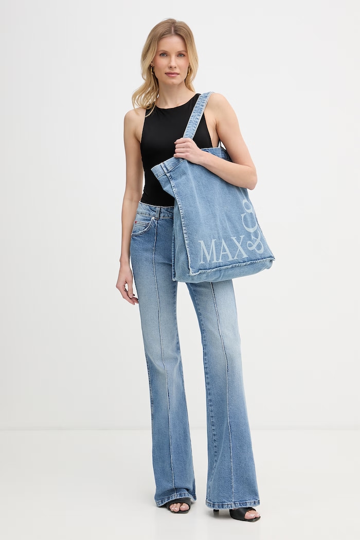 Max&Co. blugi bootcut pentru femei MCOSEGGIO 2616181031200 albastru SS26