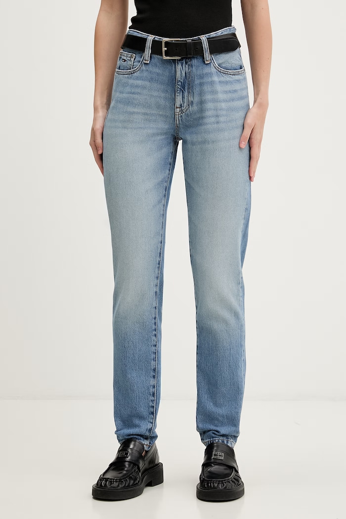 Tommy Jeans rifle slim fit dámske modrá DW0DW22647