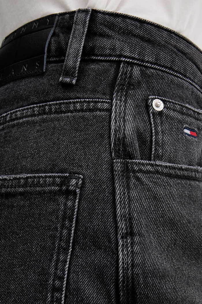 Tommy Jeans jeansy straight damskie DW0DW22713 czarny
