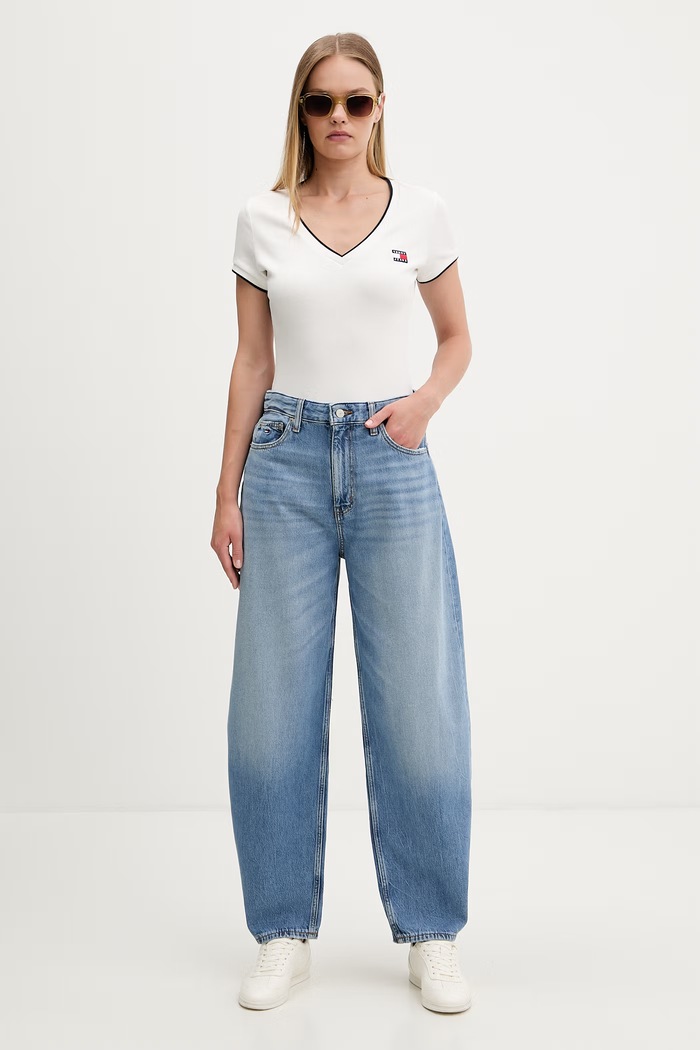 Tommy Jeans jeansy damskie DW0DW22777 niebieski SS26
